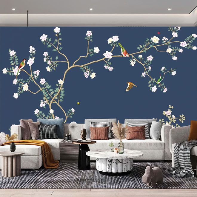 TRANH VẢI DÁN TƯỜNG 3D - TRANH VẢI INDOCHINE | MÃ DT199