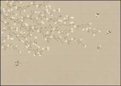 TRANH VẢI DÁN TƯỜNG 3D PHÒNG KHÁCH - TRANH HOA 3D | MÃ DT213