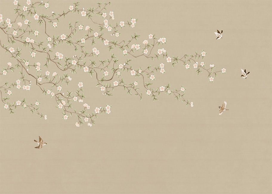 TRANH VẢI DÁN TƯỜNG 3D PHÒNG KHÁCH - TRANH HOA 3D | MÃ DT213