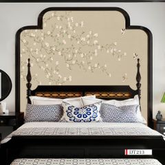 TRANH VẢI DÁN TƯỜNG 3D PHÒNG KHÁCH - TRANH HOA 3D | MÃ DT213