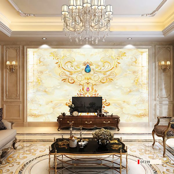 TRANH PVC ỐP TƯỜNG - VÁCH TRANG TRÍ TIVI PHÒNG KHÁCH - TRANH VÂN ĐÁ PHONG CẢNH | MÃ DT239