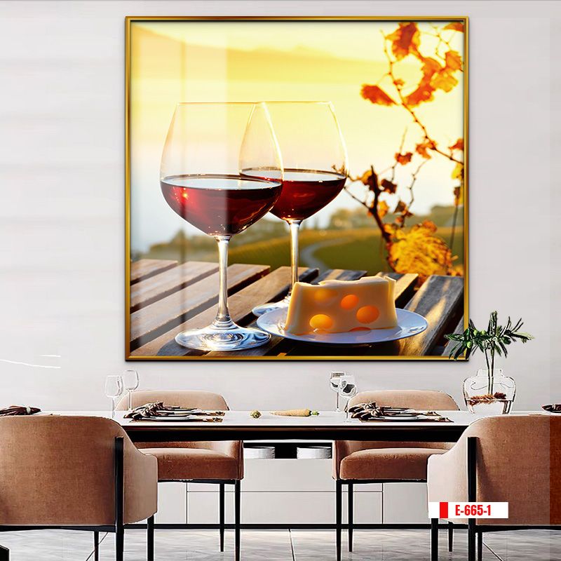 TRANH TREO PHÒNG ĂN - TRANH TRỪU TƯỢNG HIỆN ĐẠI | MÃ E-665-1