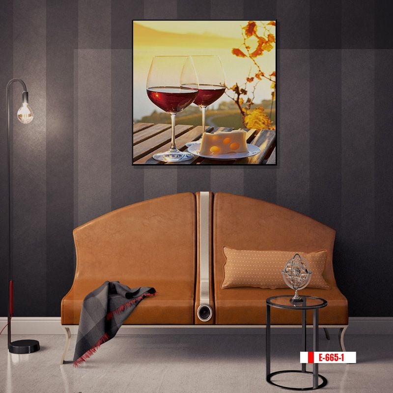 TRANH TREO PHÒNG ĂN - TRANH TRỪU TƯỢNG HIỆN ĐẠI | MÃ E-665-1