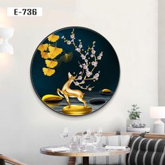 TRANH DECOR NỘI THẤT - TRANH TRÒN - TRANH LỤC GIÁC | MÃ E-736