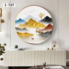 TRANH DECOR NỘI THẤT - TRANH TRÒN - TRANH LỤC GIÁC | MÃ E-737