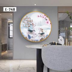 TRANH DECOR NỘI THẤT - TRANH TRÒN - TRANH LỤC GIÁC | MÃ E-748