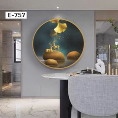 TRANH DECOR NỘI THẤT - TRANH TRÒN - TRANH LỤC GIÁC | MÃ E-757