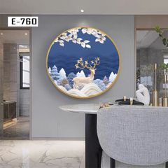 TRANH DECOR NỘI THẤT - TRANH TRÒN - TRANH LỤC GIÁC | MÃ E-760