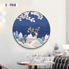 TRANH DECOR NỘI THẤT - TRANH TRÒN - TRANH LỤC GIÁC | MÃ E-760