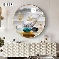 TRANH DECOR NỘI THẤT - TRANH TRÒN - TRANH LỤC GIÁC | MÃ E-767