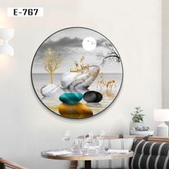 TRANH DECOR NỘI THẤT - TRANH TRÒN - TRANH LỤC GIÁC | MÃ E-767