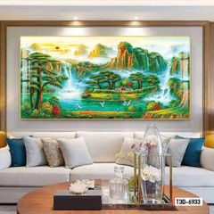 TRANH PHONG CẢNH THIÊN NHIÊN - TRANH PHÒNG KHÁCH - SAU SOFA - PHÒNG ĂN | MÃ T3D-6933