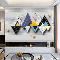 TRANH VẢI DÁN TƯỜNG 3D PHÒNG KHÁCH - TRANH DÁN TƯỜNG HIỆN ĐẠI | EF-086