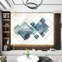 TRANH VẢI DÁN TƯỜNG 3D PHÒNG KHÁCH - TRANH DÁN TƯỜNG HIỆN ĐẠI | EF-090