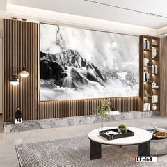 TRANH PVC ỐP TƯỜNG - VÁCH TRANG TRÍ TIVI PHÒNG KHÁCH - TRANH VÂN ĐÁ PHONG CẢNH | MÃ EF-164