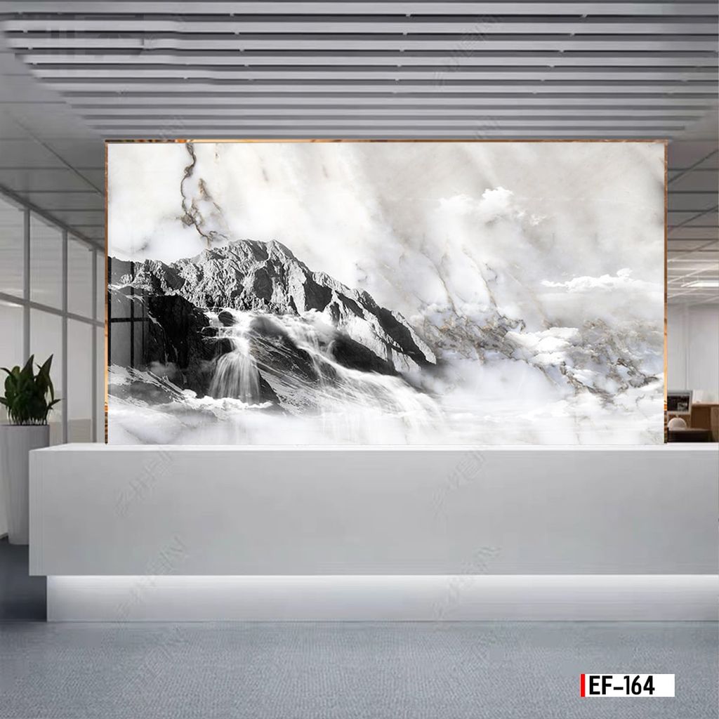 TRANH PVC ỐP TƯỜNG - VÁCH TRANG TRÍ TIVI PHÒNG KHÁCH - TRANH VÂN ĐÁ PHONG CẢNH | MÃ EF-164