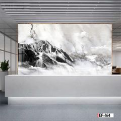 TRANH PVC ỐP TƯỜNG - VÁCH TRANG TRÍ TIVI PHÒNG KHÁCH - TRANH VÂN ĐÁ PHONG CẢNH | MÃ EF-164