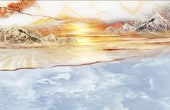 TRANH PVC ỐP TƯỜNG - VÁCH TRANG TRÍ PHÒNG KHÁCH - TRANH VÂN ĐÁ PHONG CẢNH | MÃ EF-172