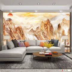 TRANH PVC ỐP TƯỜNG - VÁCH TRANG TRÍ PHÒNG KHÁCH - TRANH VÂN ĐÁ PHONG CẢNH | MÃ EF-174