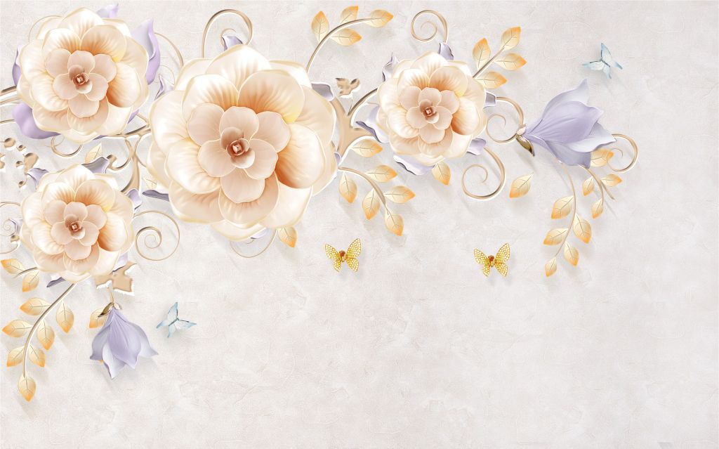 173 TRANH DÁN TƯỜNG 3D -TRANH DÁN PHÒNG NGỦ TRANH VẢI HOA 3D- TRANH DÁN PHÒNG KHÁCH SAU SOFA  |MÃ TRANH EF-230