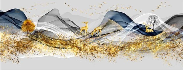 TRANH TREO TƯỜNG PHÒNG KHÁCH, PHÒNG NGỦ - TRANH HIỆN ĐẠI TRỪU TƯỢNG - KHỔ LỚN | MÃ F-109