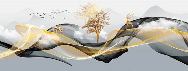 TRANH TREO TƯỜNG PHÒNG KHÁCH, PHÒNG NGỦ - TRANH HIỆN ĐẠI TRỪU TƯỢNG - KHỔ LỚN | MÃ F-171