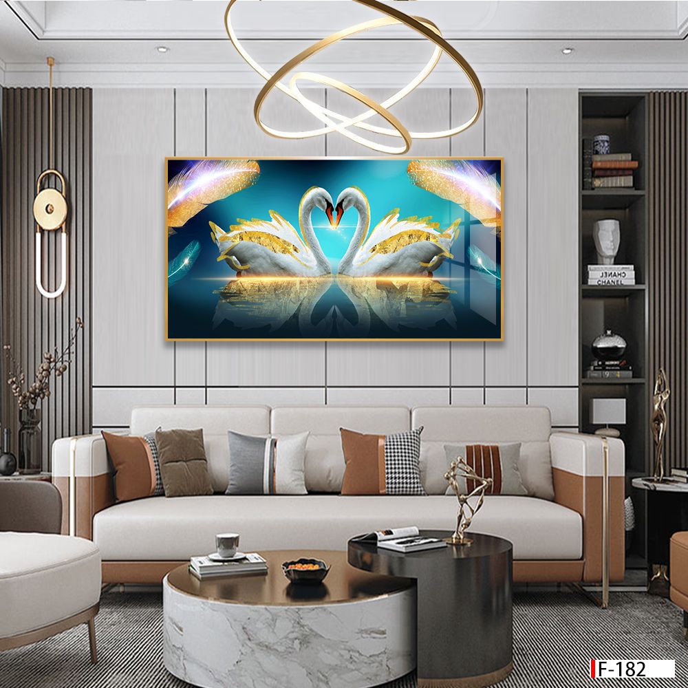 TRANH TREO TƯỜNG PHÒNG KHÁCH, PHÒNG NGỦ - TRANH ĐÔI THIÊN NGA - KHỔ LỚN | MÃ F-182