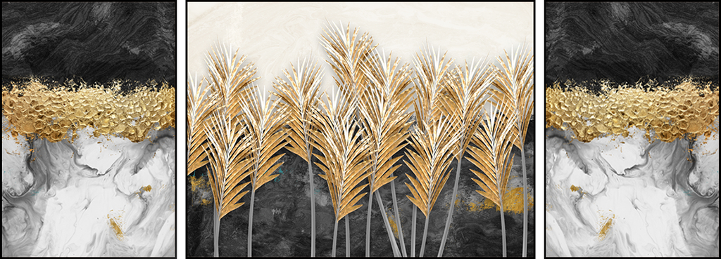 TRANH TREO PHÒNG KHÁCH TRỪU TƯỢNG HIỆN ĐẠI - TRANH GHÉP BỘ 3 BỨC | MÃ F-202