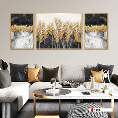 TRANH TREO PHÒNG KHÁCH TRỪU TƯỢNG HIỆN ĐẠI - TRANH GHÉP BỘ 3 BỨC | MÃ F-202