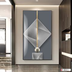 BST83 - TRANH TREO TƯỜNG - TRANG TRÍ HÀNH LANG, SẢNH, LỐI ĐI - CHỦ ĐỀ HIỆN ĐẠI TRỪU TƯỢNG - TRANH ĐƠN DỌC