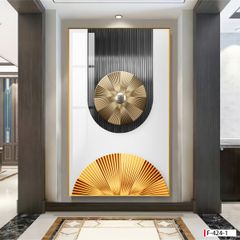 TRANH TREO TƯỜNG - TRANG TRÍ HÀNH LANG, SẢNH, LỐI ĐI - CHỦ ĐỀ HIỆN ĐẠI TRỪU TƯỢNG - TRANH ĐƠN DỌC - MÃ F-424-1