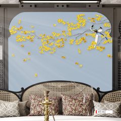 TRANH VẢI DÁN TƯỜNG 3D PHÒNG NGỦ - TRANH DÁN TƯỜNG INDOCHINE | MÃ FF-147