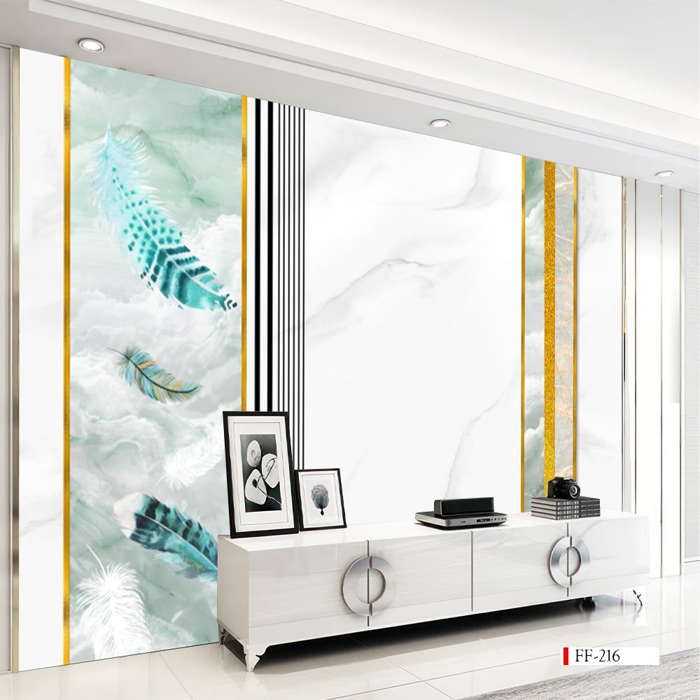 TRANH VẢI DÁN TƯỜNG 3D PHÒNG KHÁCH - TRANH DÁN TƯỜNG HIỆN ĐẠI | FF-216