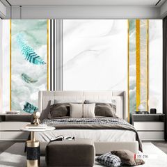 TRANH VẢI DÁN TƯỜNG 3D PHÒNG KHÁCH - TRANH DÁN TƯỜNG HIỆN ĐẠI | FF-216