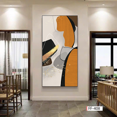 571 - TRANH TREO HÀNH LANG LỐI ĐI - TRANH TRANG TRÍ - TRANH TREO TƯỜNG HIỆN ĐẠI TRỪU TƯỢNG - KIỂU TRANH LIỀN KHỔ | MÃ FF-408