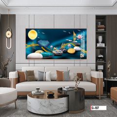 TRANH TREO TƯỜNG PHÒNG KHÁCH - PHÒNG NGỦ - SẢNH LỐI ĐI - TRANH HƯƠU TÀI LỘC | MÃ G-107