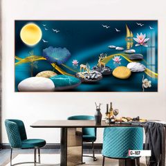 TRANH TREO TƯỜNG PHÒNG KHÁCH - PHÒNG NGỦ - SẢNH LỐI ĐI - TRANH HƯƠU TÀI LỘC | MÃ G-107