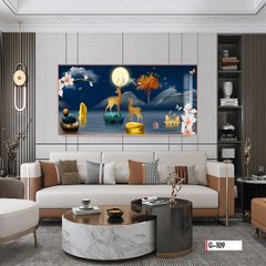 TRANH TREO TƯỜNG PHÒNG KHÁCH - PHÒNG NGỦ - SẢNH LỐI ĐI - TRANH HƯƠU TÀI LỘC | MÃ G-109