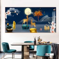 TRANH TREO TƯỜNG PHÒNG KHÁCH - PHÒNG NGỦ - SẢNH LỐI ĐI - TRANH HƯƠU TÀI LỘC | MÃ G-109