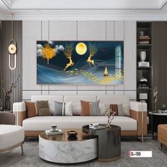 TRANH TREO TƯỜNG PHÒNG KHÁCH - PHÒNG NGỦ - SẢNH LỐI ĐI - TRANH HƯƠU TÀI LỘC | MÃ G-110