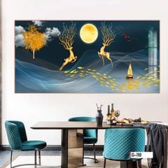 TRANH TREO TƯỜNG PHÒNG KHÁCH - PHÒNG NGỦ - SẢNH LỐI ĐI - TRANH HƯƠU TÀI LỘC | MÃ G-110
