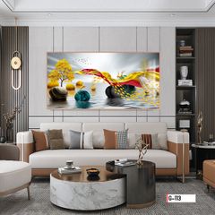 TRANH TREO TƯỜNG PHÒNG KHÁCH - PHÒNG NGỦ - SẢNH LỐI ĐI - TRANH HƯƠU TÀI LỘC | MÃ G-113