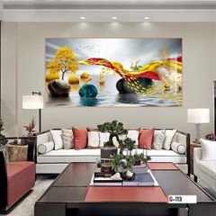 TRANH TREO TƯỜNG PHÒNG KHÁCH - PHÒNG NGỦ - SẢNH LỐI ĐI - TRANH HƯƠU TÀI LỘC | MÃ G-113