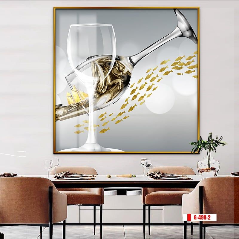 TRANH TREO PHÒNG ĂN - TRANH TRỪU TƯỢNG HIỆN ĐẠI | MÃ G-498-2