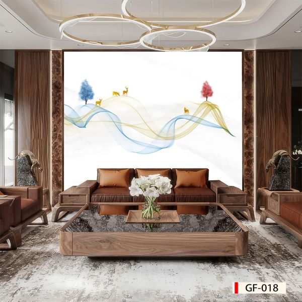 969 - TẤM ỐP TƯỜNG PVC - VÁCH TRANG TRÍ - TẤM ỐP TRANG TRÍ PHÒNG KHÁCH, VÁCH TIVI - TẤM ỐP VÂN ĐÁ TRỪU TƯỢNG | MÃ GF-018