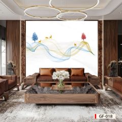 969 - TẤM ỐP TƯỜNG PVC - VÁCH TRANG TRÍ - TẤM ỐP TRANG TRÍ PHÒNG KHÁCH, VÁCH TIVI - TẤM ỐP VÂN ĐÁ TRỪU TƯỢNG | MÃ GF-018