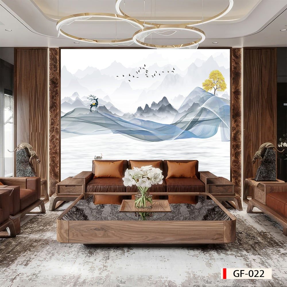 BST160 - TẤM ỐP TƯỜNG PVC - VÁCH TRANG TRÍ - TẤM ỐP TRANG TRÍ PHÒNG KHÁCH, VÁCH TIVI - TẤM ỐP VÂN ĐÁ TRỪU TƯỢNG