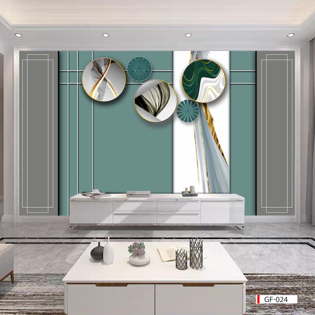 BST26 - TRANH DÁN TƯỜNG 3D - TRANG TRÍ PHÒNG KHÁCH, SAU SOFA, PHÒNG NGỦ - CHỦ ĐỀ TRANH HIỆN ĐẠI - KHỔ LỚN