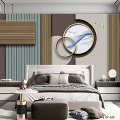 TRANH VẢI DÁN TƯỜNG 3D HIỆN ĐẠI - TRANH DÁN TƯỜNG PHÒNG NGỦ | MÃ GF-027