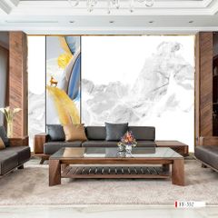 TRANH VẢI DÁN TƯỜNG 3D PHÒNG KHÁCH - TRANH DÁN TƯỜNG HIỆN ĐẠI | GF-034